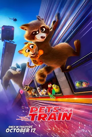 بوستر Pets on a Train